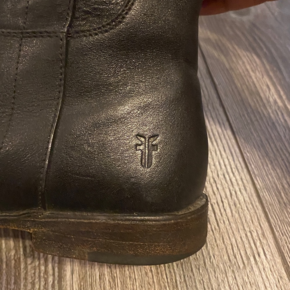 Frye Paige Black Leather Boots – Tall Leather Size 8.5 B - Picture 10 of 17